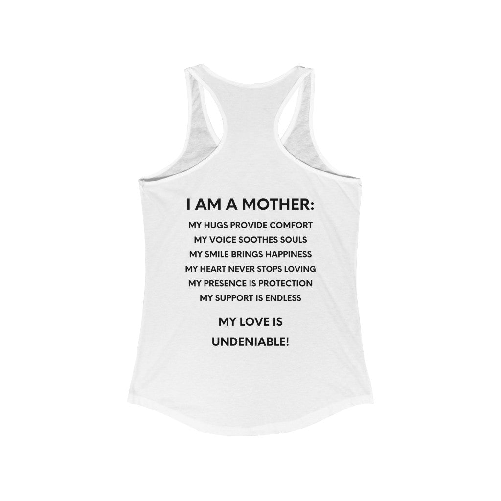 Mother-Mommy-Mama-Madre Mother's Appreciation Women's Racerback Tank Slim Fit