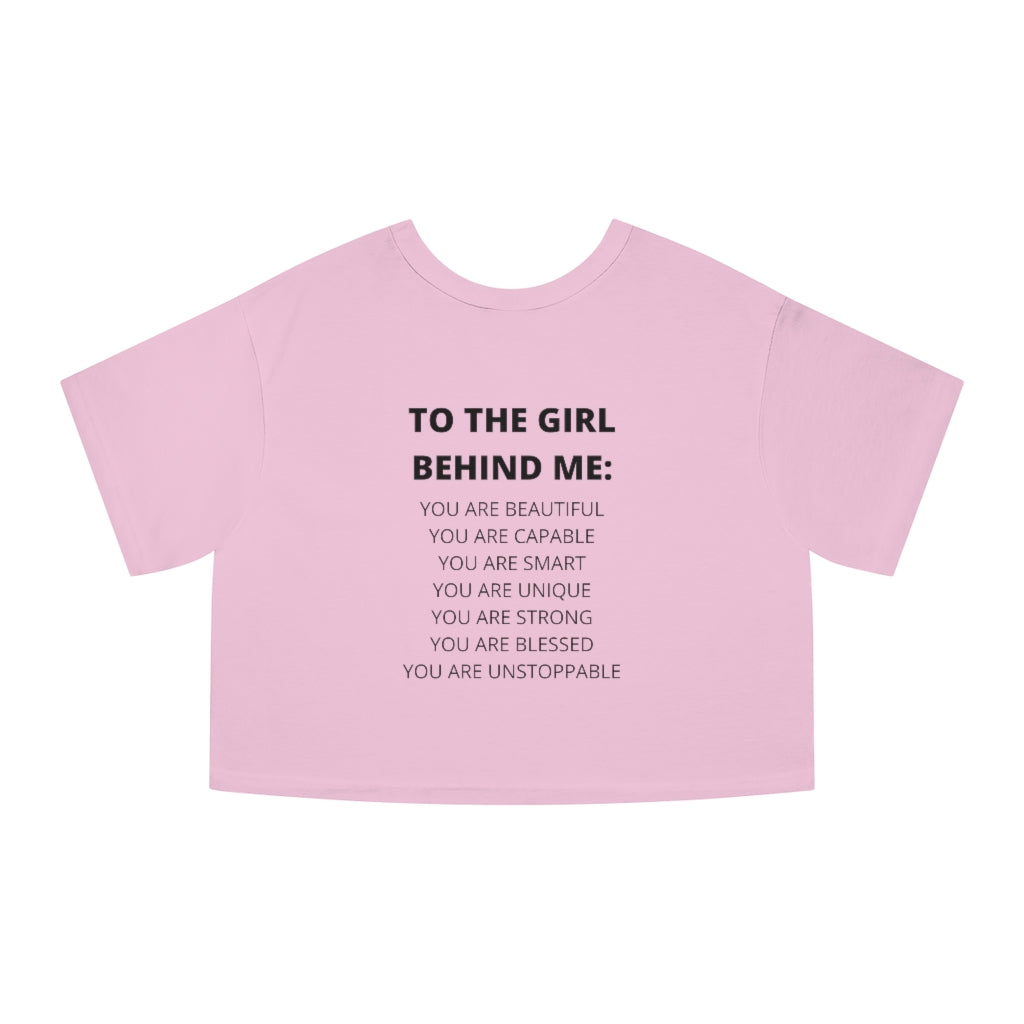 To The Girl Behind Me Teen Cropped T-Shirt