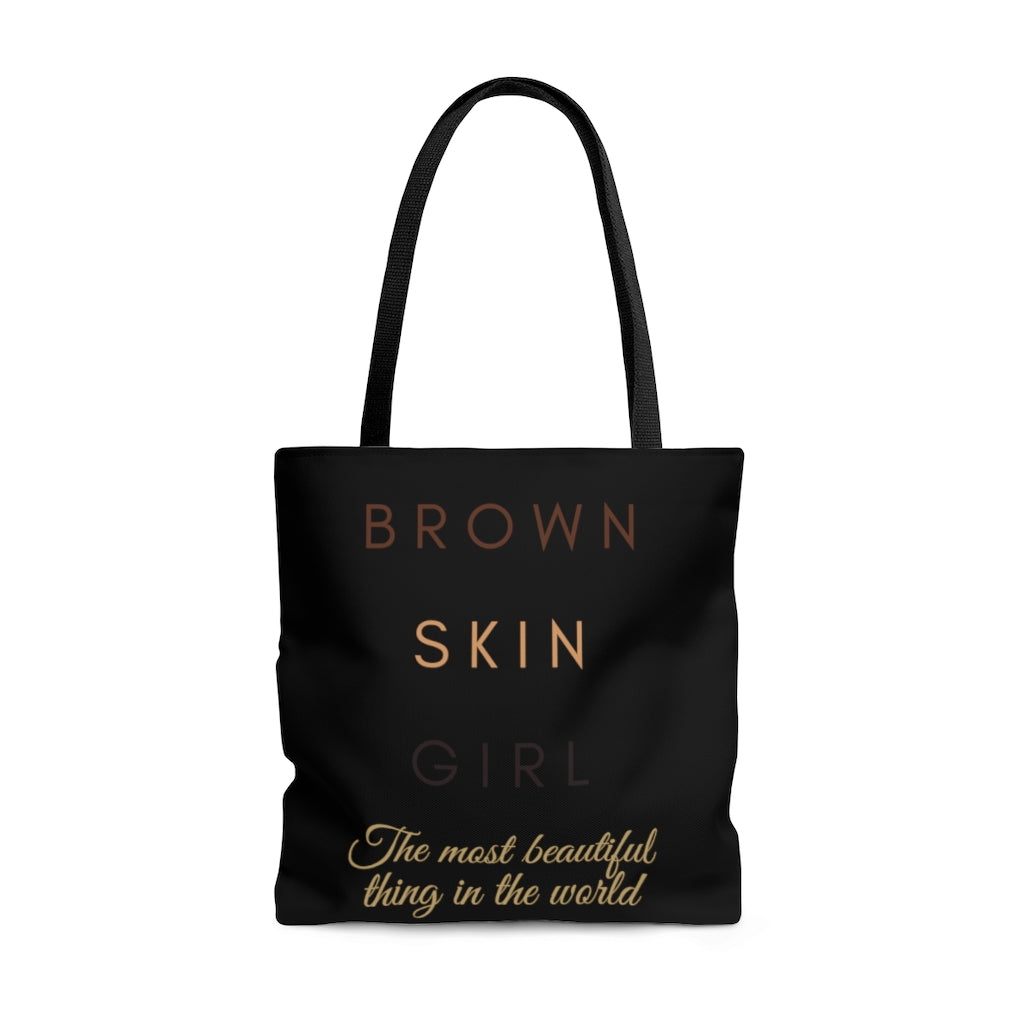 Brown Skin Girl The Most Beautiful Thing In The World Tote Bag