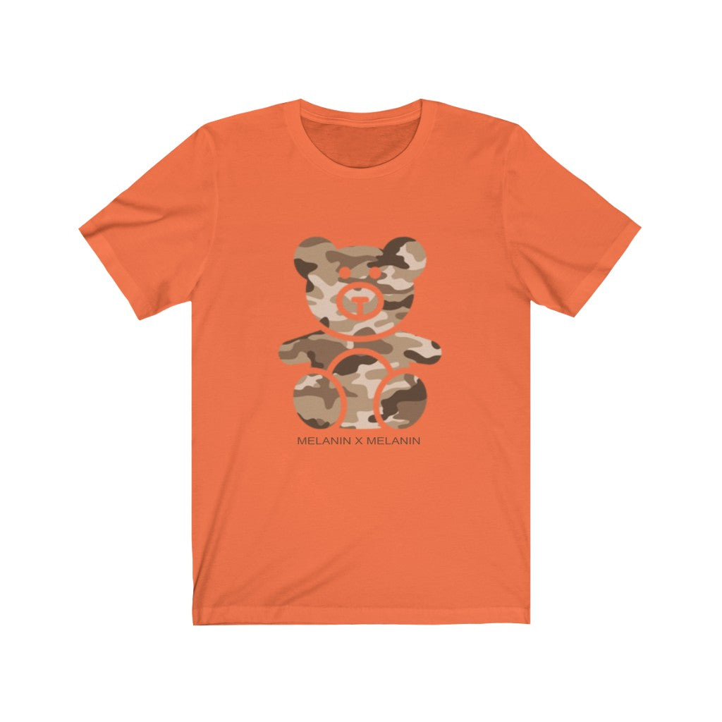 Melanated Camo Teddy Bear Unisex Jersey Short Sleeve Tee