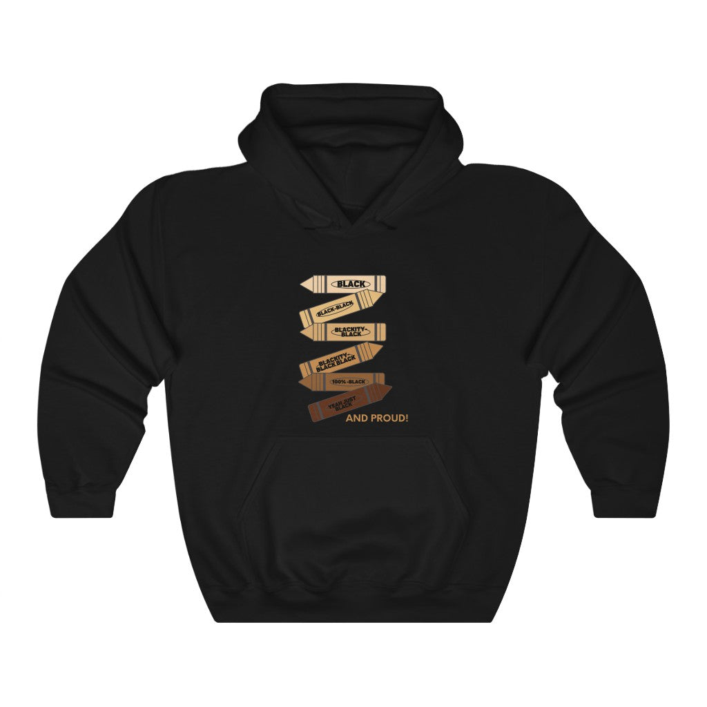 Blackity Black Black Black Shades of Colors Hoodie